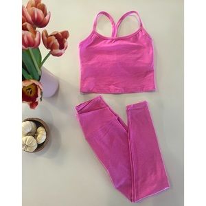 Beyond Yoga Spacedye ATL High Waisted Midi Legging & Slim Racerback Cropped Tank